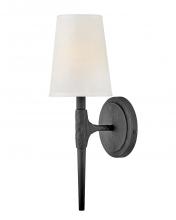 Hinkley 4460BK - Medium Single Light Sconce