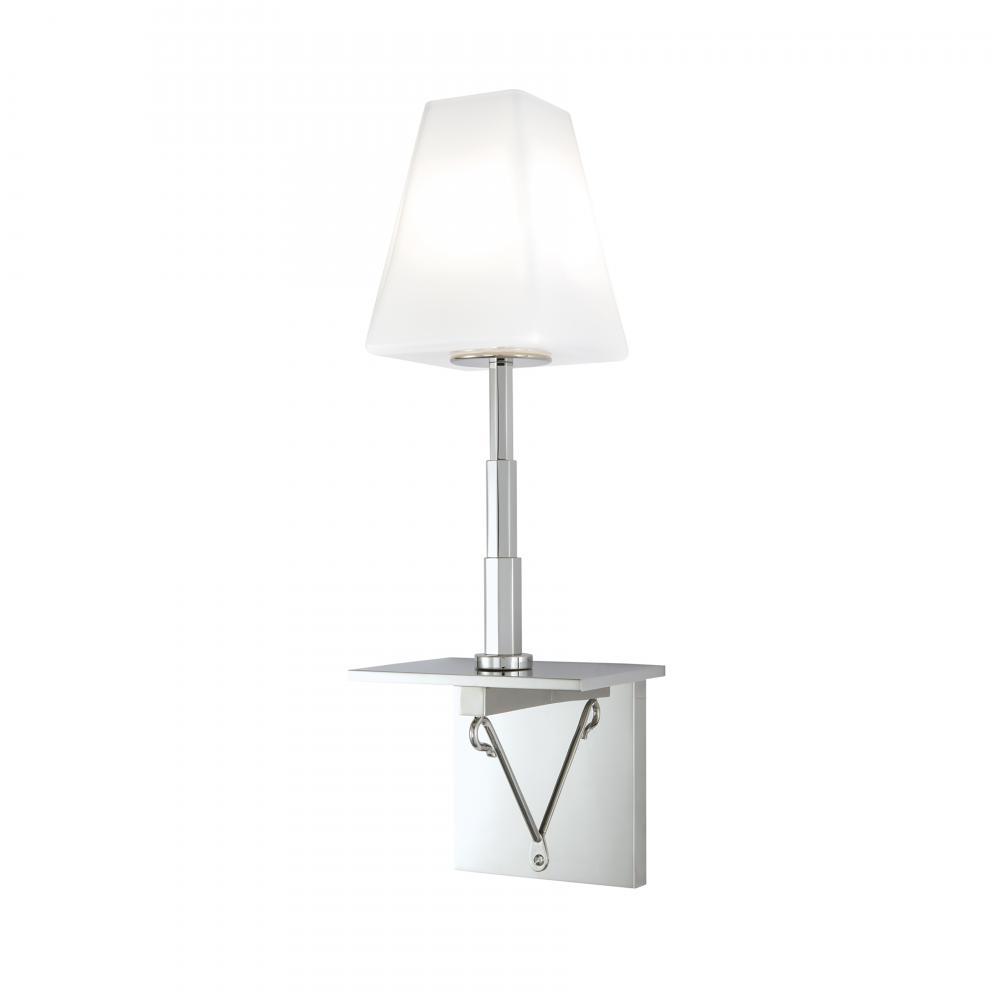 Metro 22'' High 1-Light Sconce - Polished Nickel