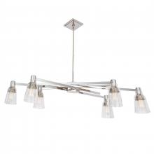 ELK Home 8158-PN-CL - Carnival 49.5'' Wide 6-Light Chandelier - Polished Nickel